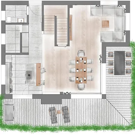 Chalé Zsam Mit Sauna Und Hottub